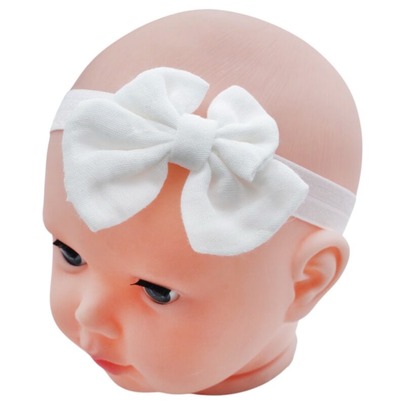 Defne κορδέλα μαλλιών εκρού με υφασμάτινο φιόγκο για κορίτσια