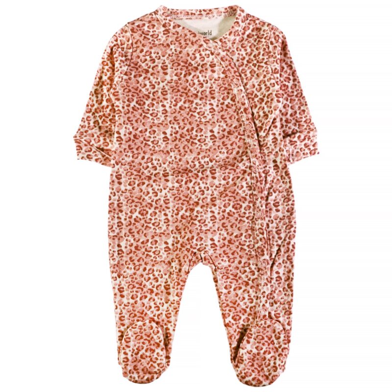 Miniworld ολόσωμο φορμάκι λεοπάρ βαμβακερό