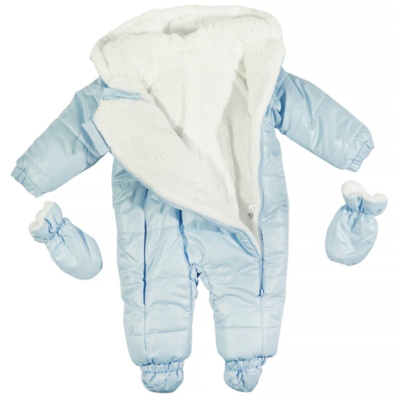 Kids Buude βρεφική ολόσωμη puffer με διπλό φερμουάρ μπροστά