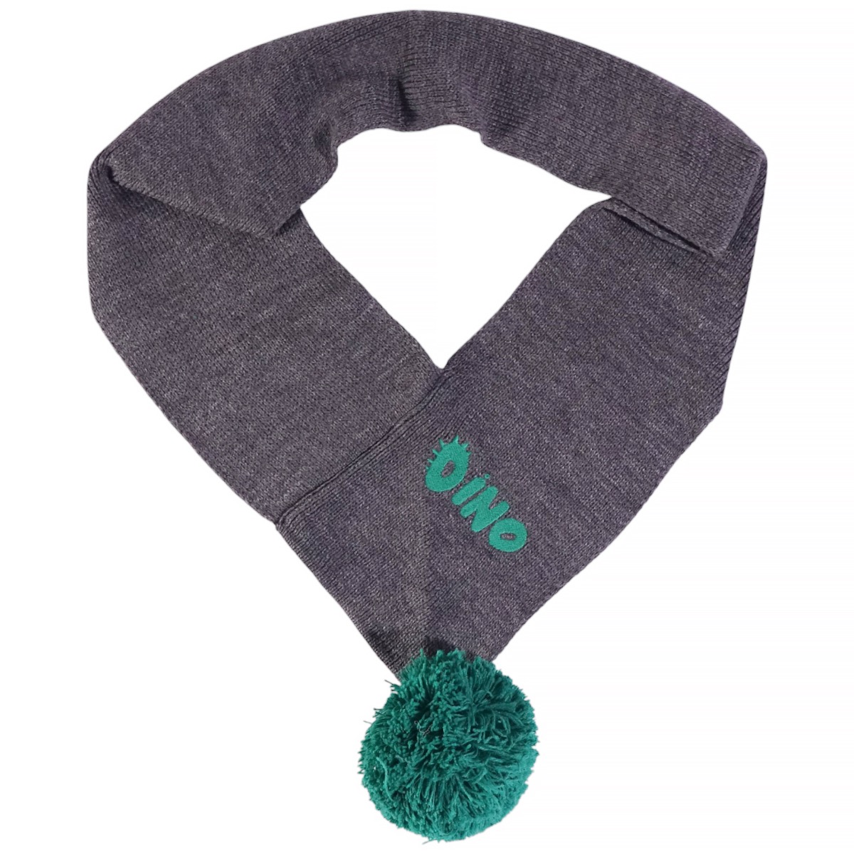 Παιδικό κασκόλ Kitti γκρι Dino για αγόρι, μαλακό και ζεστό