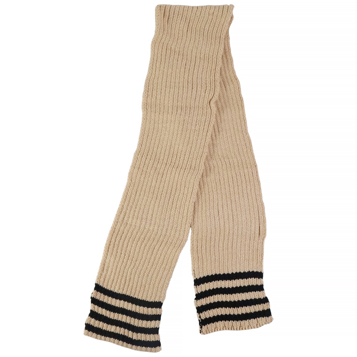 Κασκόλ Kitti σκούρο μπεζ από χοντρό νήμα