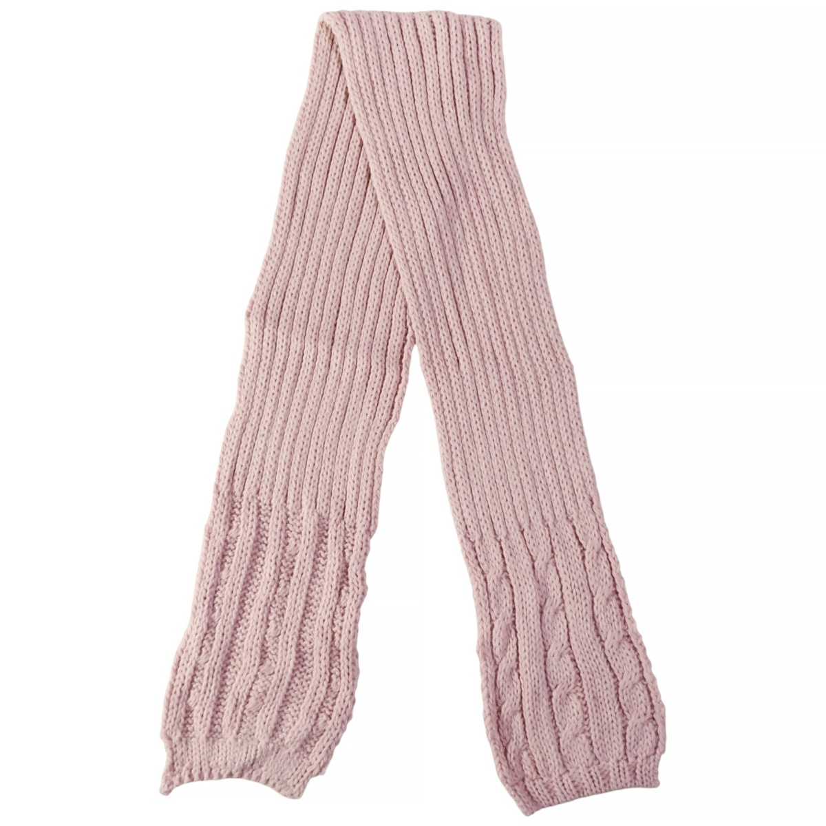 Ζεστό κασκόλ Recos για κορίτσι σε σομόν χρώμα