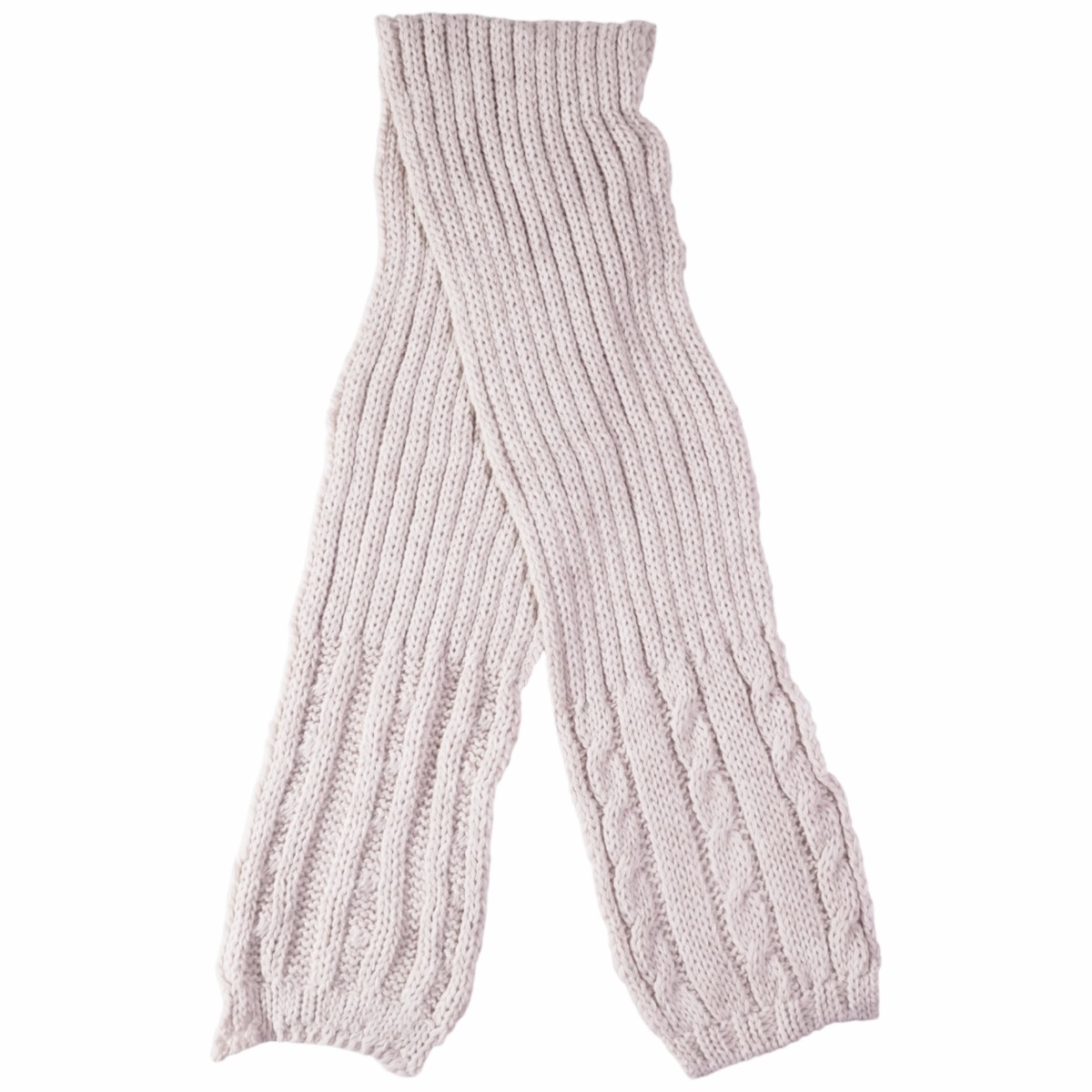 Ζεστό κασκόλ Recos για κορίτσι σε μπεζ χρώμα