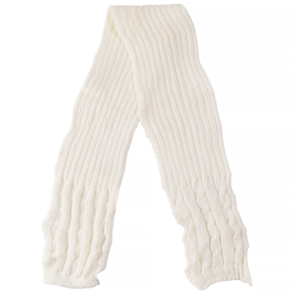 Ζεστό κασκόλ Recos για κορίτσι σε εκρού χρώμα