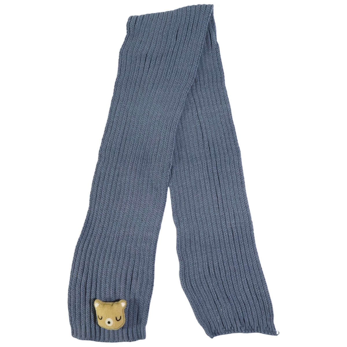 Κασκόλ Recos που συμπληρώνει το μπλε σετ με φούντα