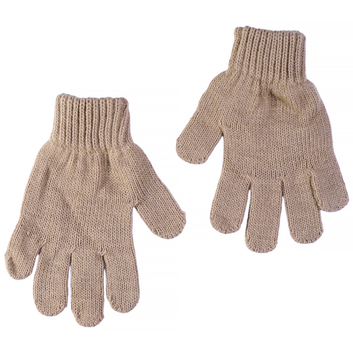 Recos πλεκτό σετ καφέ για αγόρι, με άνετα γάντια