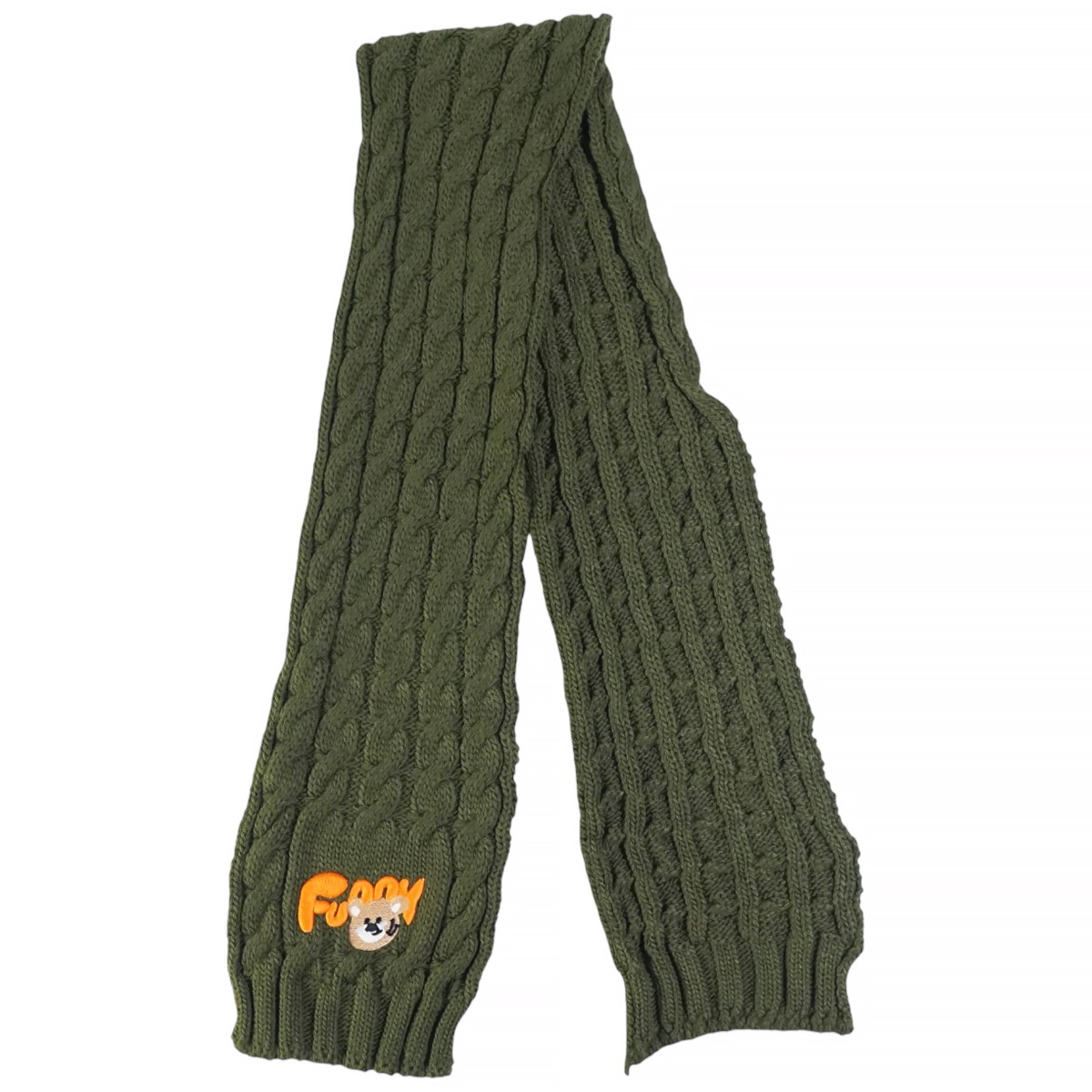 Recos πλεκτό σετ πράσινο για αγόρι, με απαλό κασκόλ