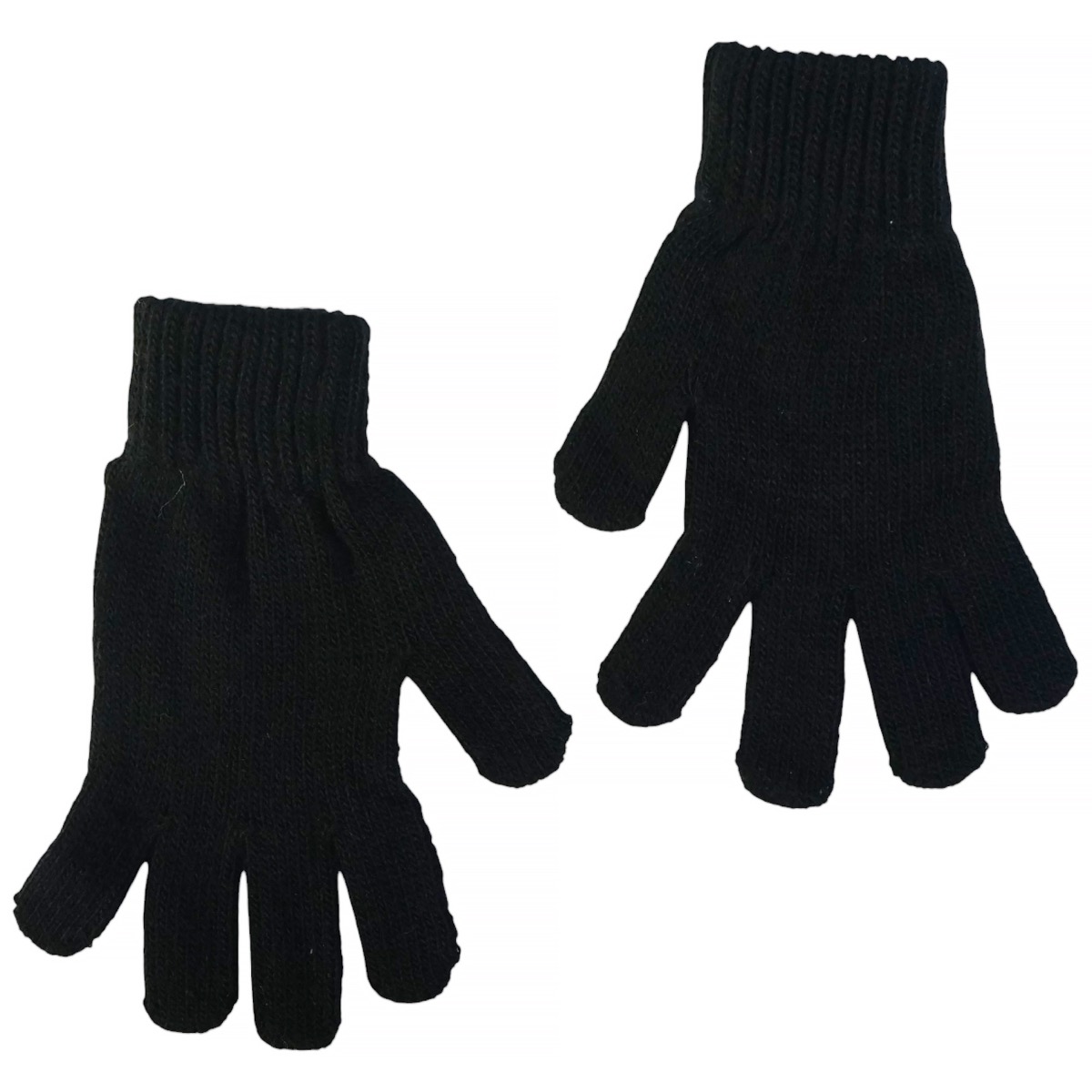 Recos πλεκτό σετ μαύρο για αγόρι, με άνετα γάντια