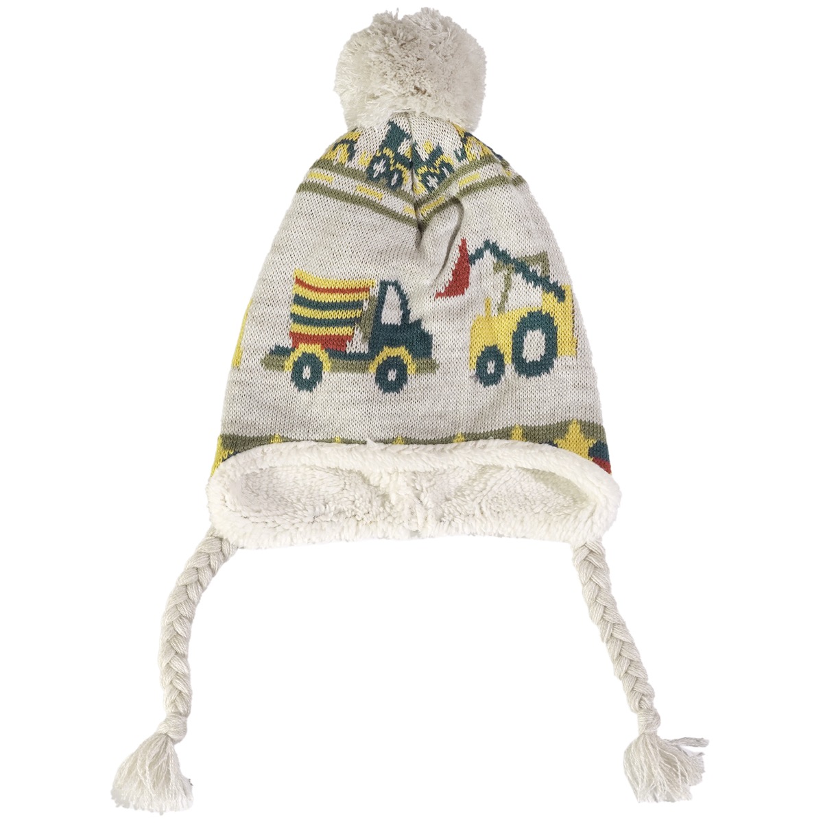 Σκουφάκι Tidi Kids Colorful Cars για αγόρι με μεγάλη φούντα και κορδόνια