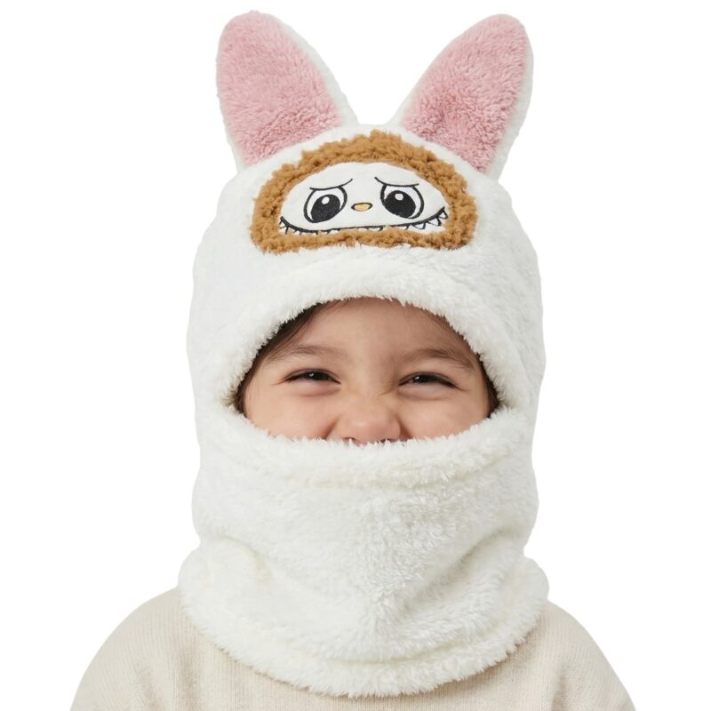 Minikep παιδικό σκουφάκι full face «Ecru Creature»