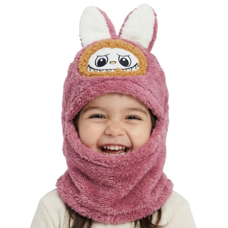 Minikep παιδικό σκουφάκι full face «Dark Purple Creature»