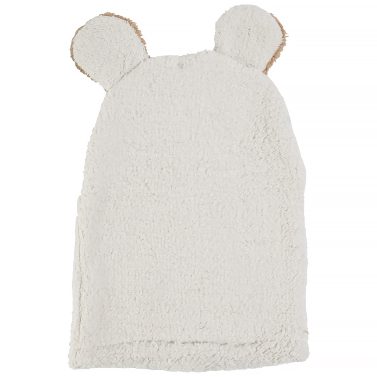 Minikep σκουφάκι μπεζ full face panda για παιδιά