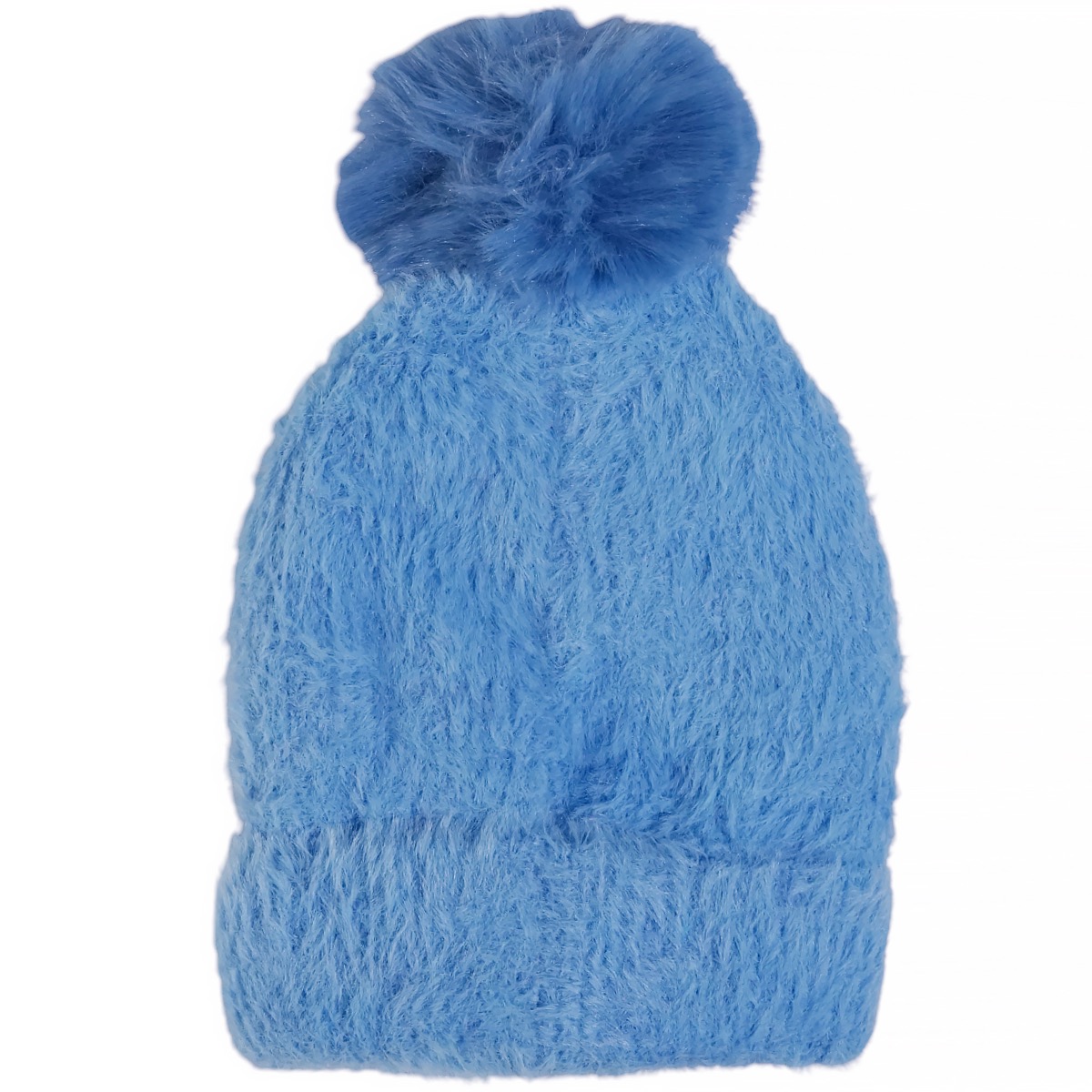 Prahar παιδικό σκουφάκι γαλάζιο πλεκτό με απλικέ σκυλάκι μπροστά