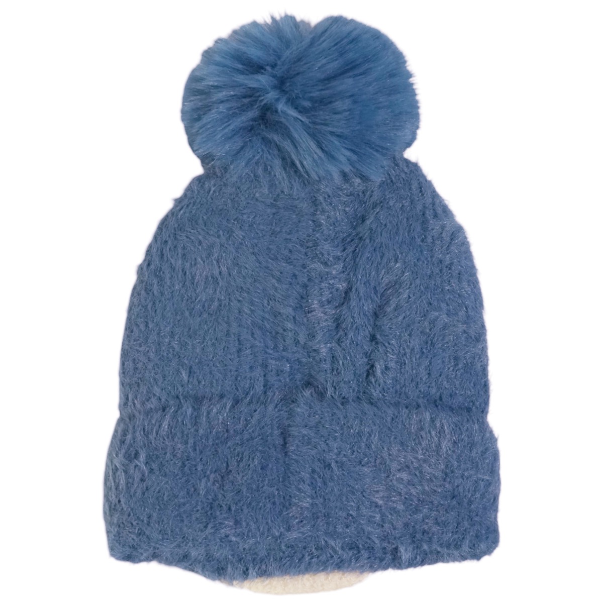 Prahar σκουφάκι μπλε με σκυλάκι πλεκτό και fleece για αγόρι