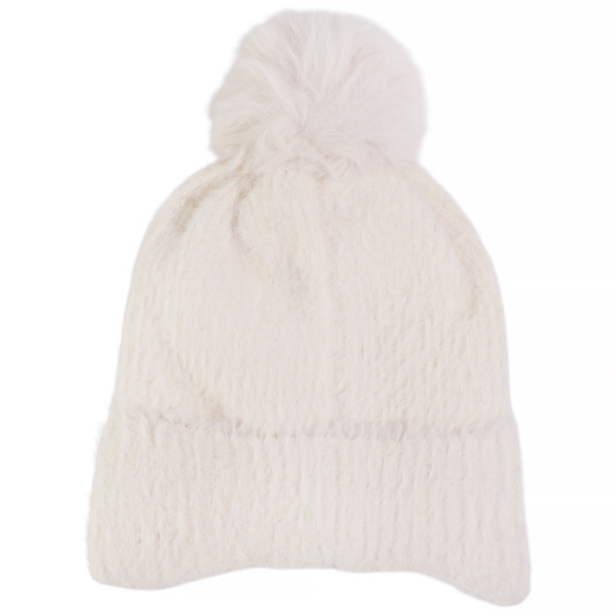 Prahar παιδικό σκουφάκι μπεζ πλεκτό με σχέδιο κουνελάκι μπροστά