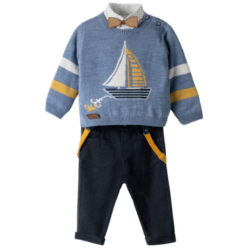 Hashtag βρεφικό σετ «Sailing» για γιορτινές εμφανίσεις