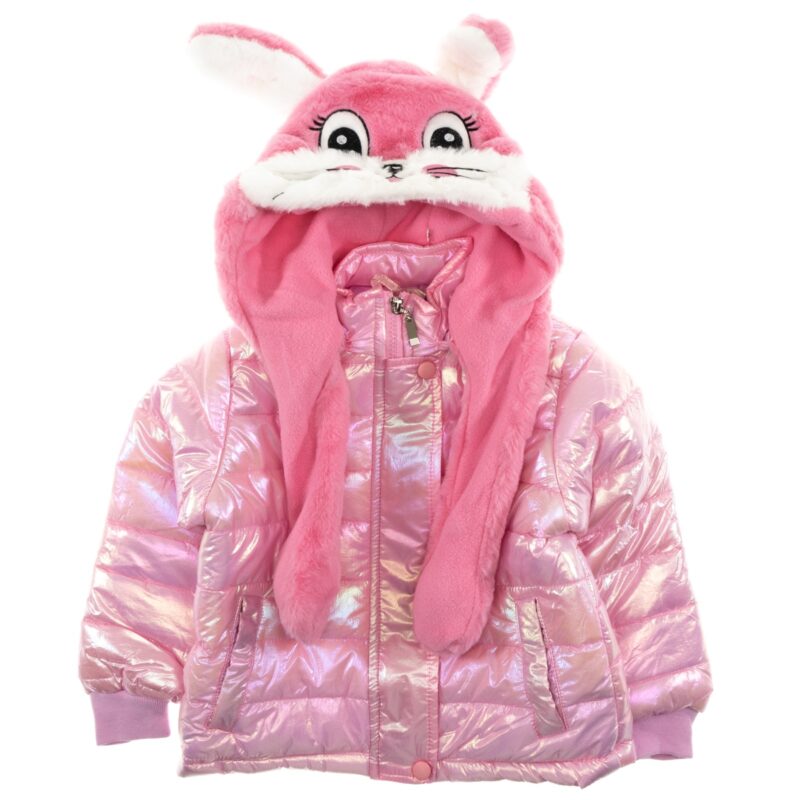 Luisa Chic μπουφάν για κορίτσια με διακοσμητικά αυτάκια που ανεβοκατεβαίνουν