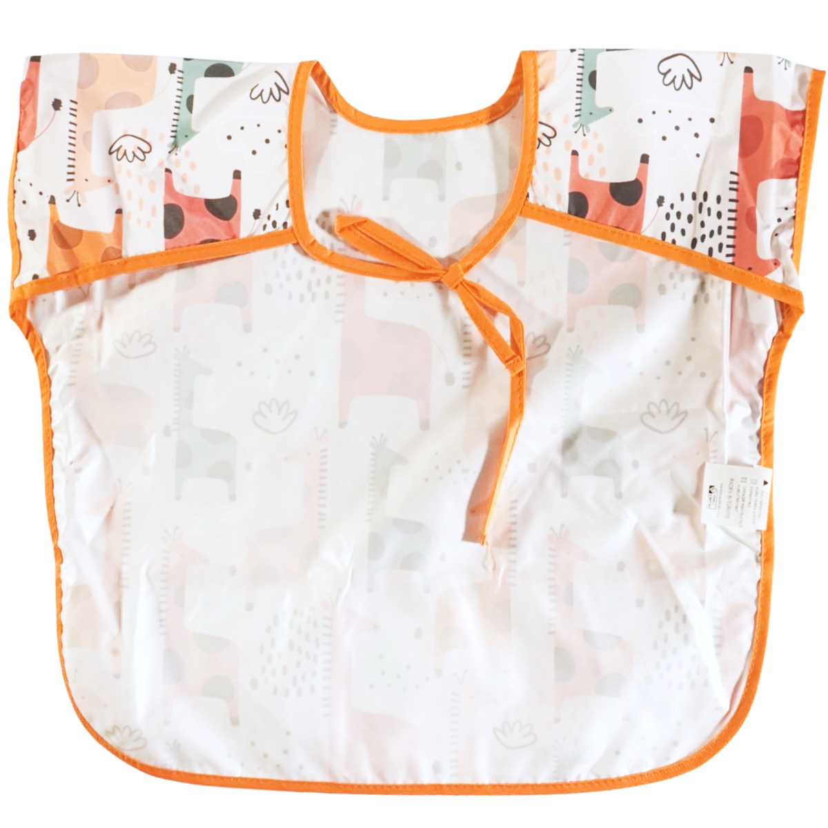 Αδιάβροχη σαλιάρα Bebechi με κοντά μανίκια για παιδιά