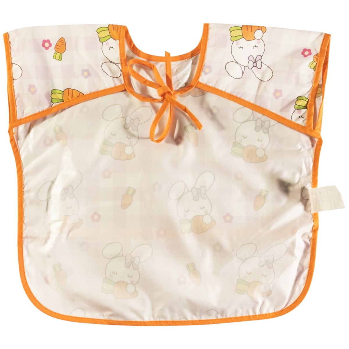 Παιδική σαλιάρα Bebechi με all over τύπωμα λαγουδάκια και καρότα