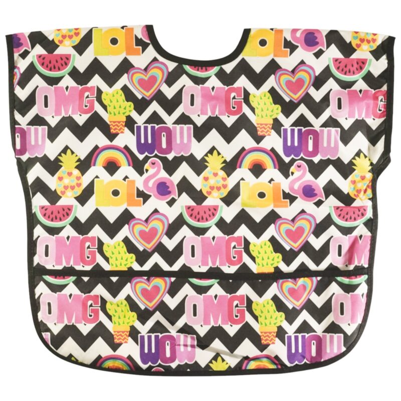 Bebechi σαλιάρα με τσέπη και ζωηρό σχέδιο OMG