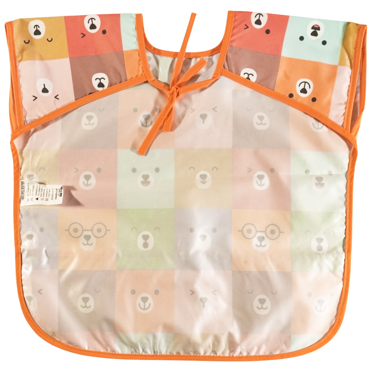 Αδιάβροχη σαλιάρα Bebechi με κοντά μανίκια για παιδιά