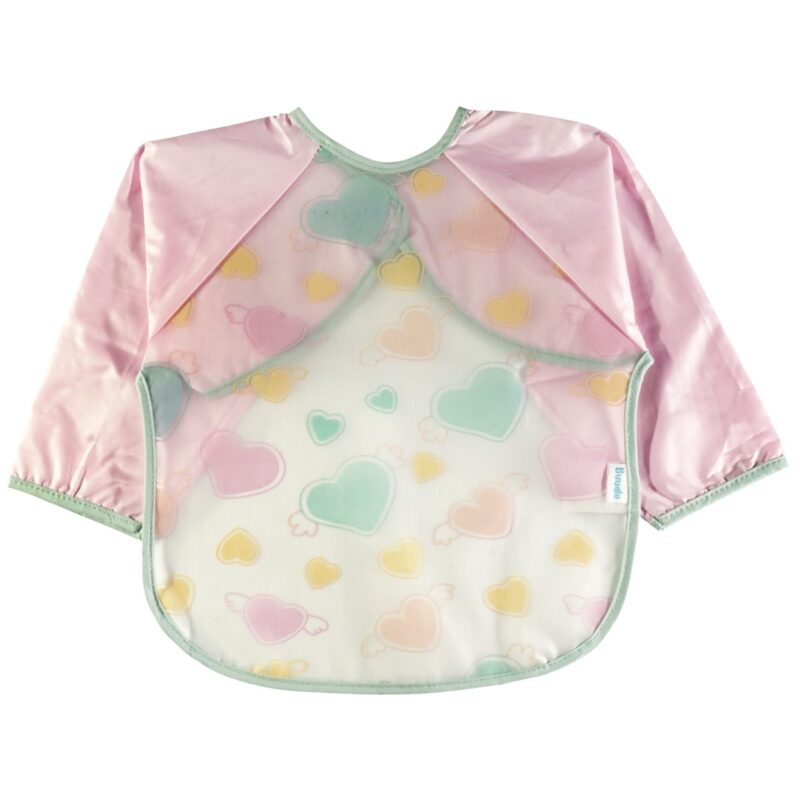 Buude Kids αδιάβροχη σαλιάρα με ζωηρό σχέδιο Angels Hearts