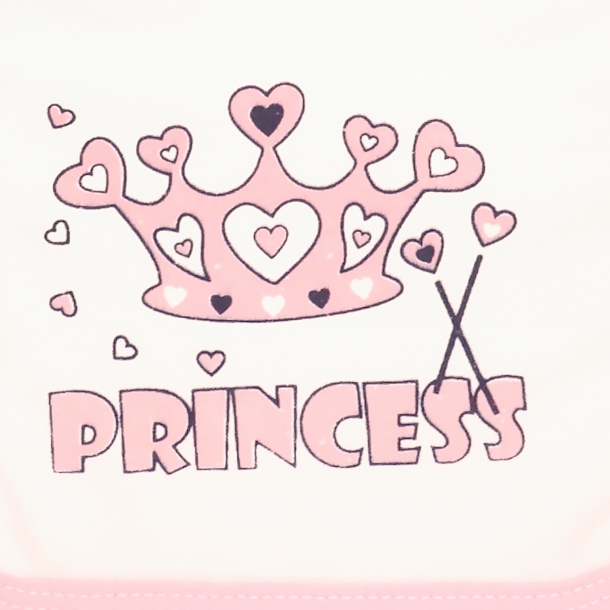 Baby Bibs βρεφική σαλιάρα με χαριτωμένη στάμπα Princess