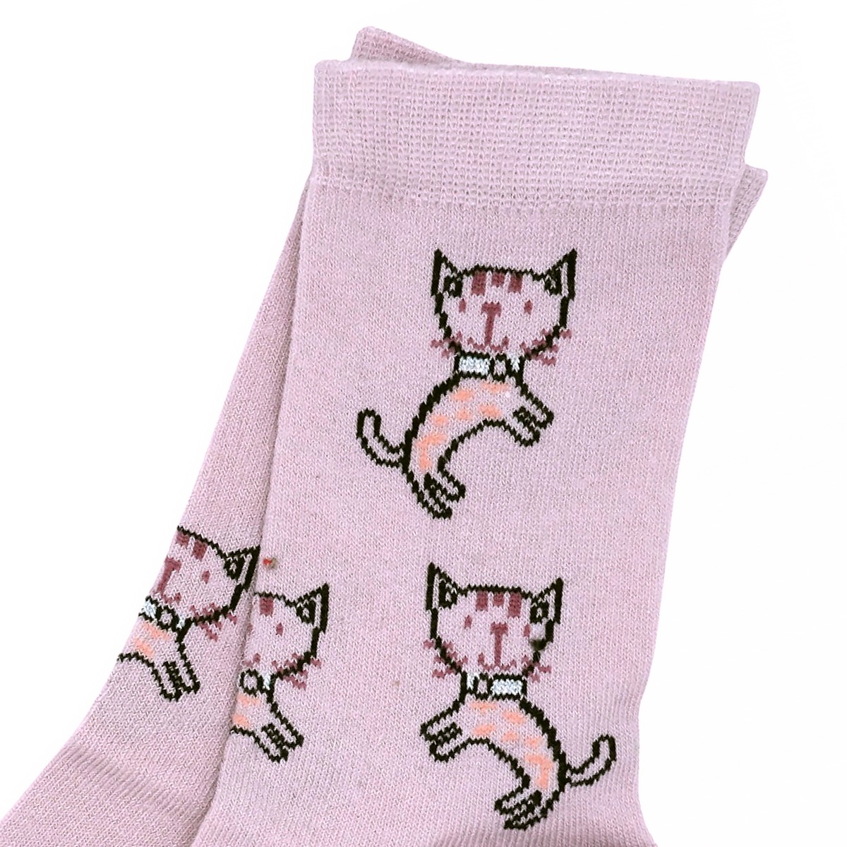 Απαλά καλτσάκια Dundar σκούρο μοβ γατούλες για παιδική άνεση