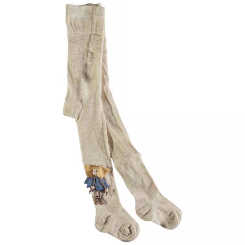 Χοντρό καλσόν Defne Baby μπεζ για κορίτσι τον χειμώνα