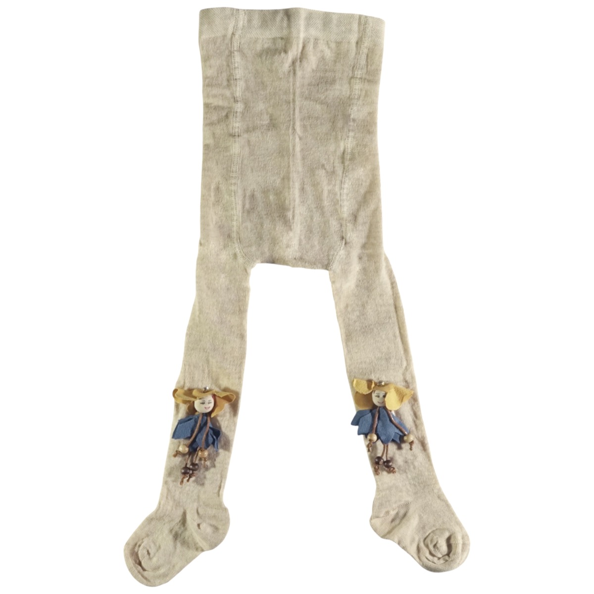 Κοριτσίστικο καλσόν Defne Baby μπεζ με απαλή υφή