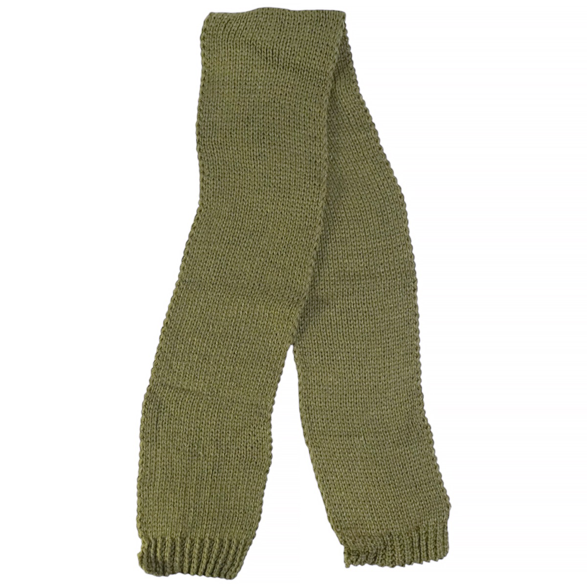 Kitti πλεκτό κασκόλ λαδί για αγόρι ταιριαστό με σκούφο και γάντια