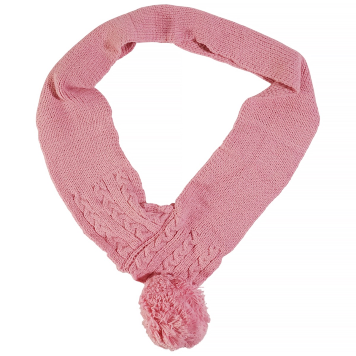 Kitti πλεκτό κασκόλ φούξια για κορίτσι