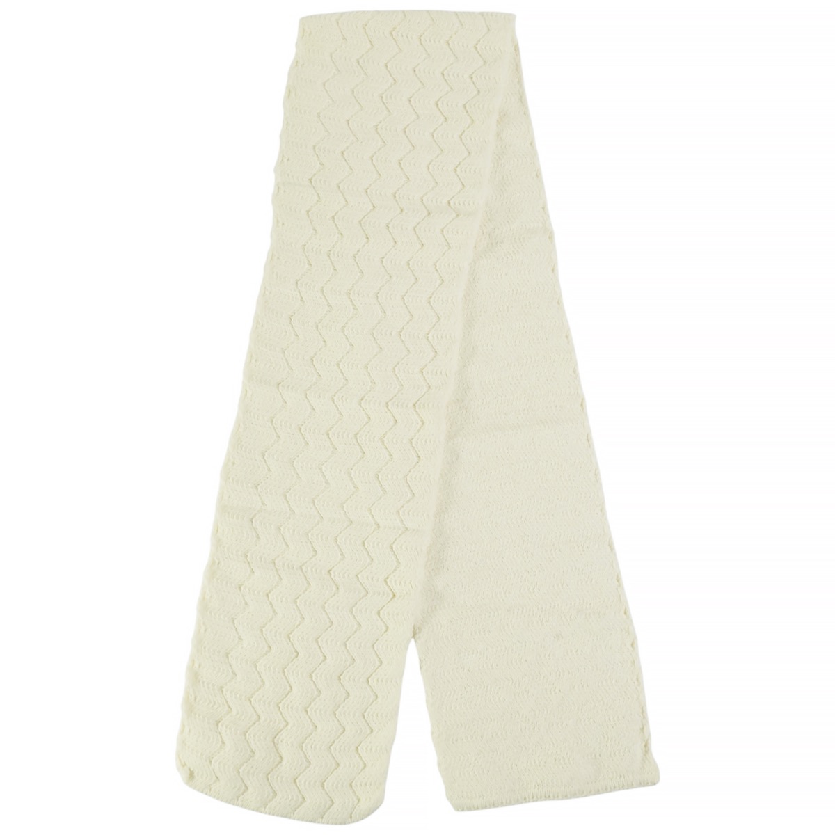 Kitti πλεκτό κασκόλ εκρού funny face για κορίτσι