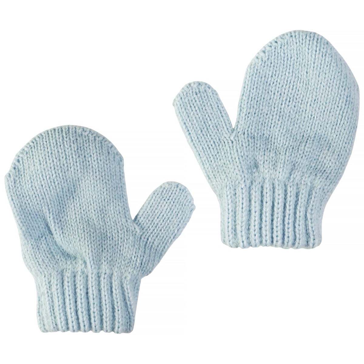 Πλεκτά γάντια Kitti γαλάζια Teddy, απαλά και πρακτικά για το κρύο