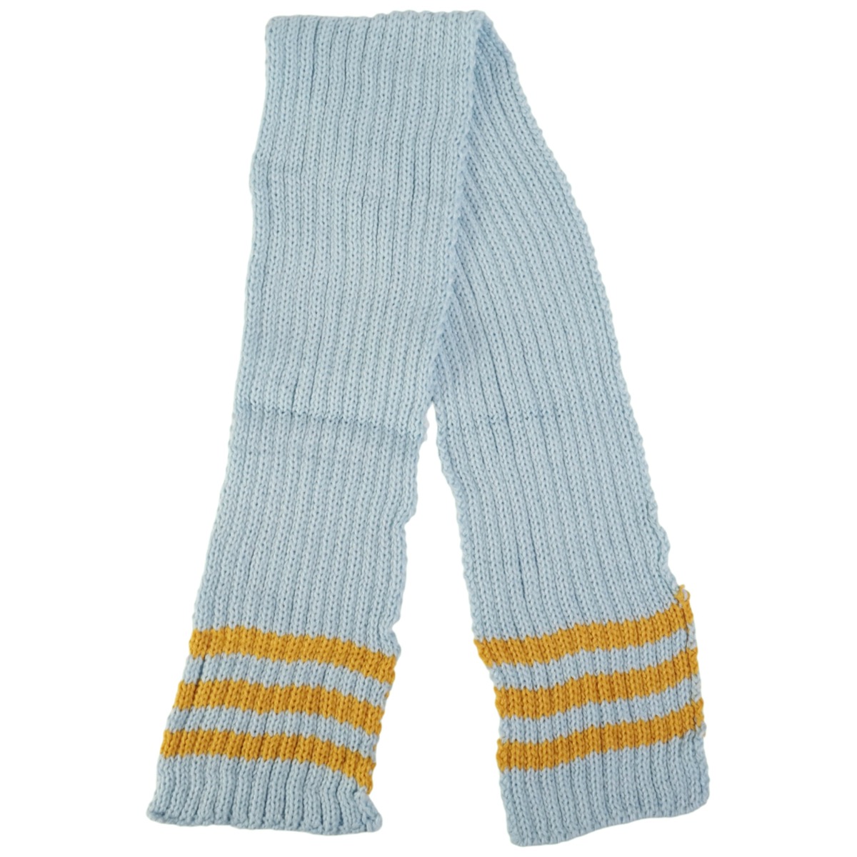 Πλεκτό κασκόλ Kitti γαλάζιο Teddy άνετο για αγόρι τον χειμώνα