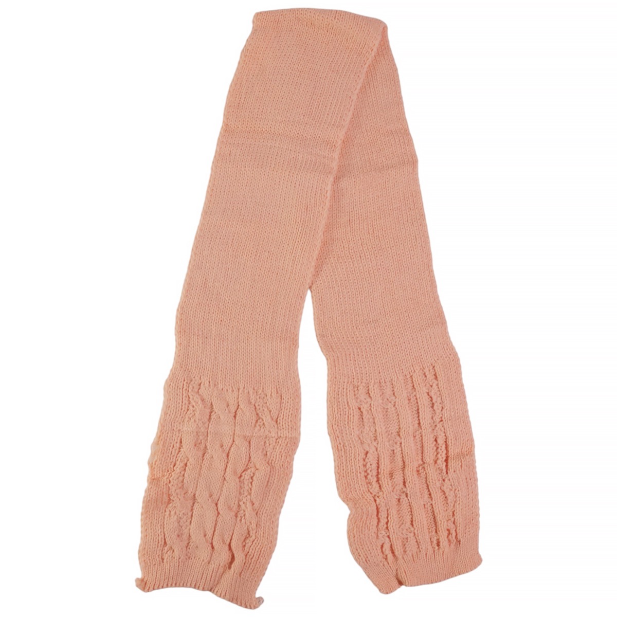 Κασκόλ Kitti κοραλλί ασορτί με κομψό πλεκτό σχέδιο