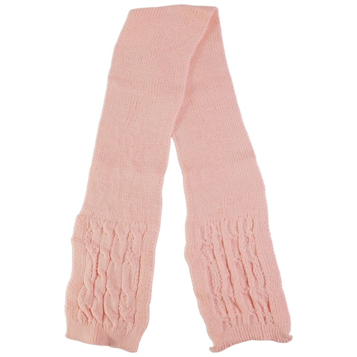 Κασκόλ Kitti ροζ ασορτί με κομψό πλεκτό σχέδιο