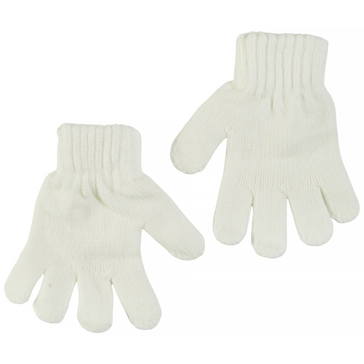 Kitti πλεκτά γάντια εκρού Little Rabbit για κορίτσι