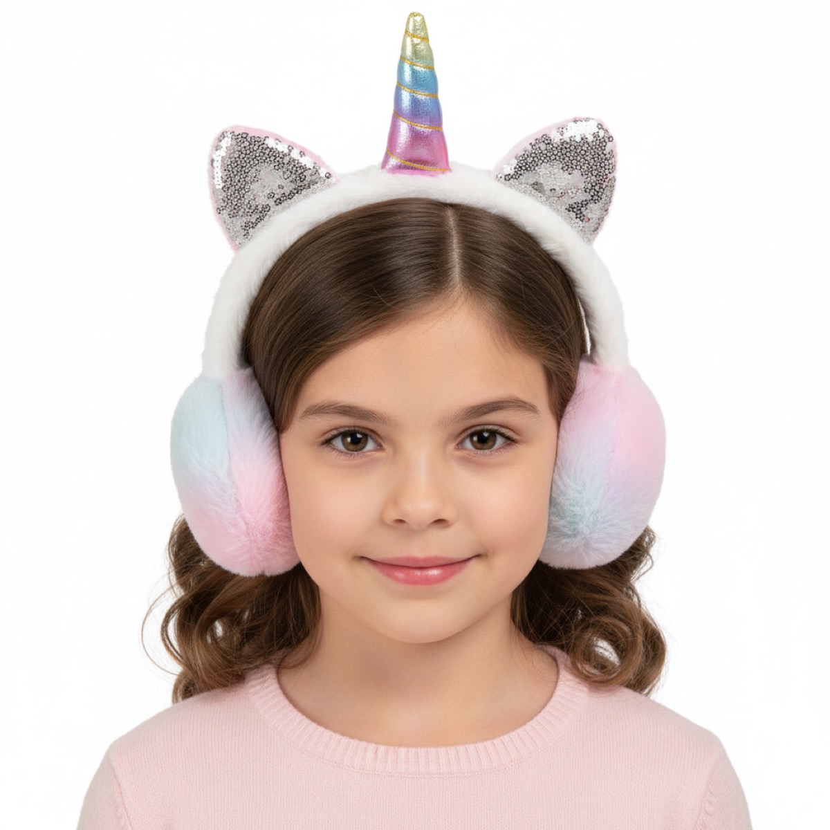 Prahar προστατευτικά αυτιών εκρού με στέκα για κορίτσι