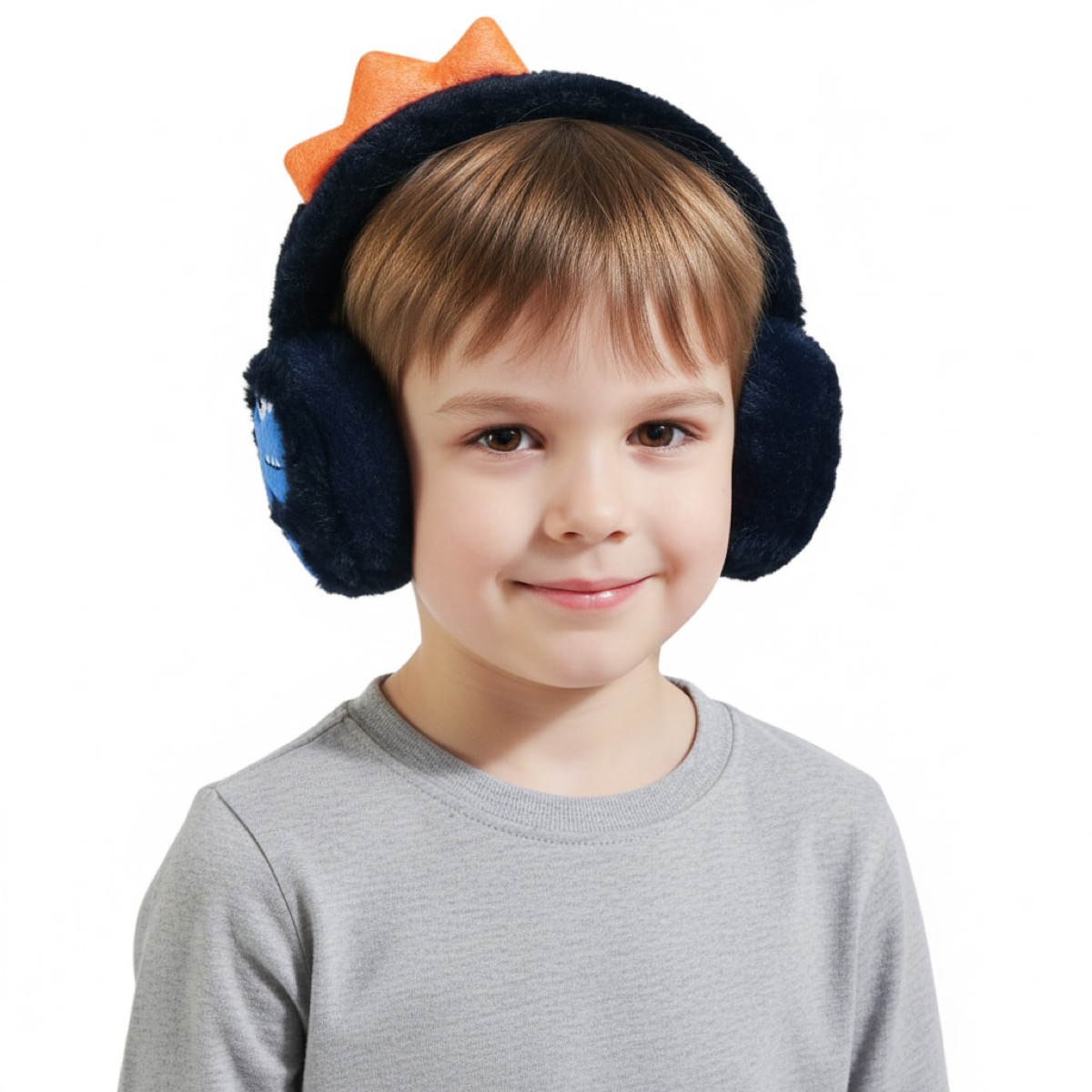 Prahar προστατευτικά αυτιών Funny T-Rex μπλε χρώμα