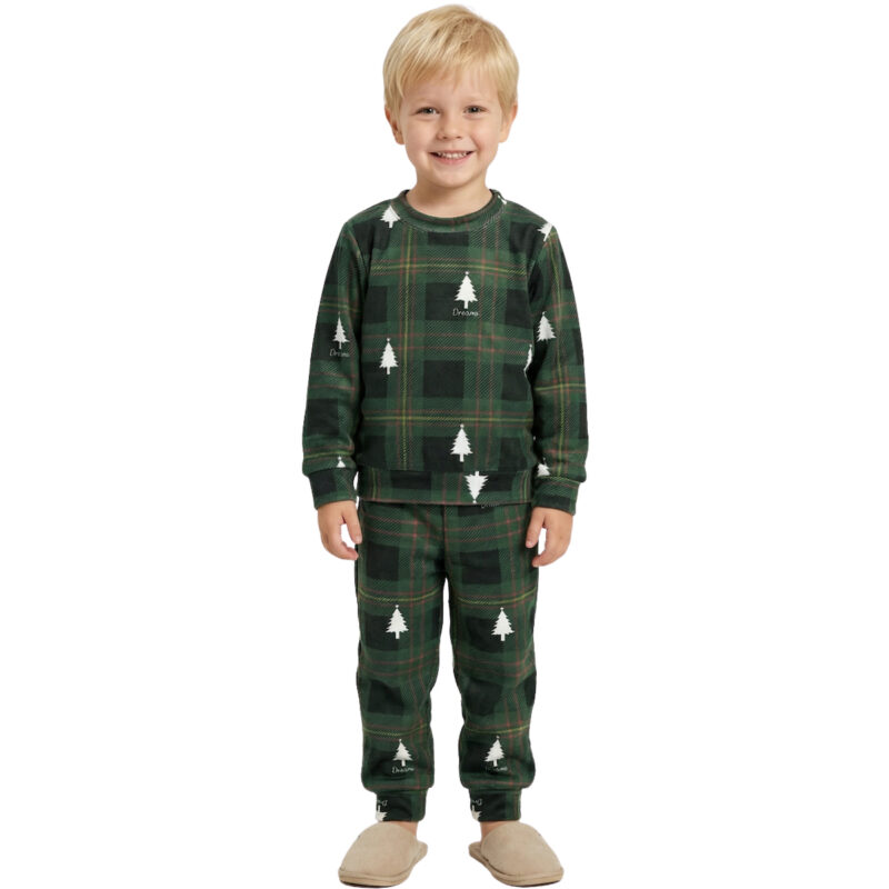 Dreams βελουτέ χριστουγεννιάτικη πιτζαμούλα «Christmas Trees»