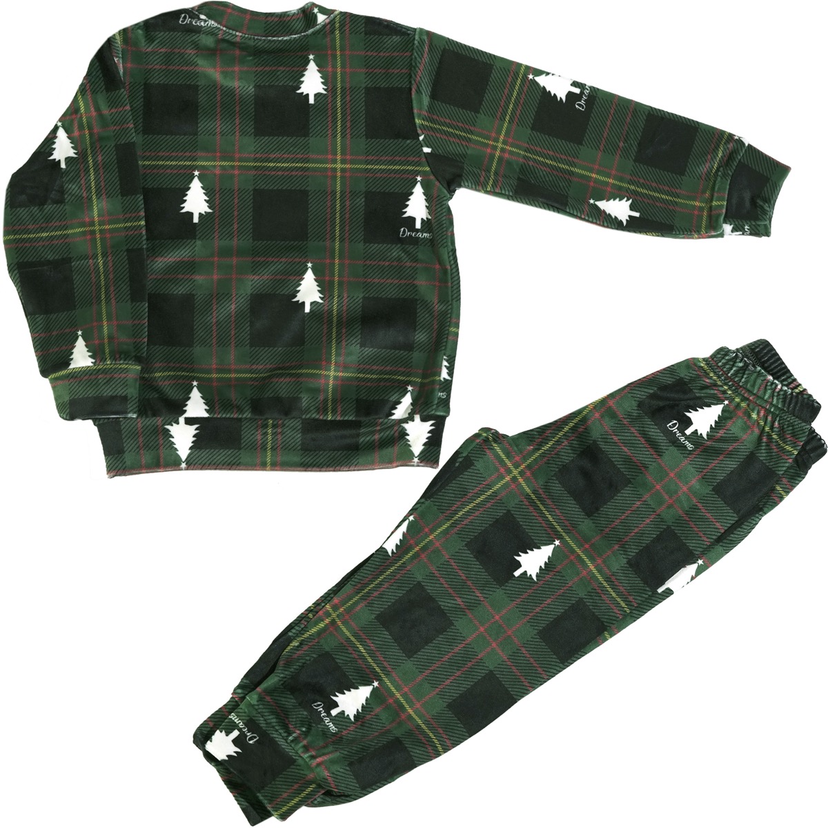 Dreams παιδική χριστουγεννιάτικη πιτζαμούλα σε πράσινο χρώμα
