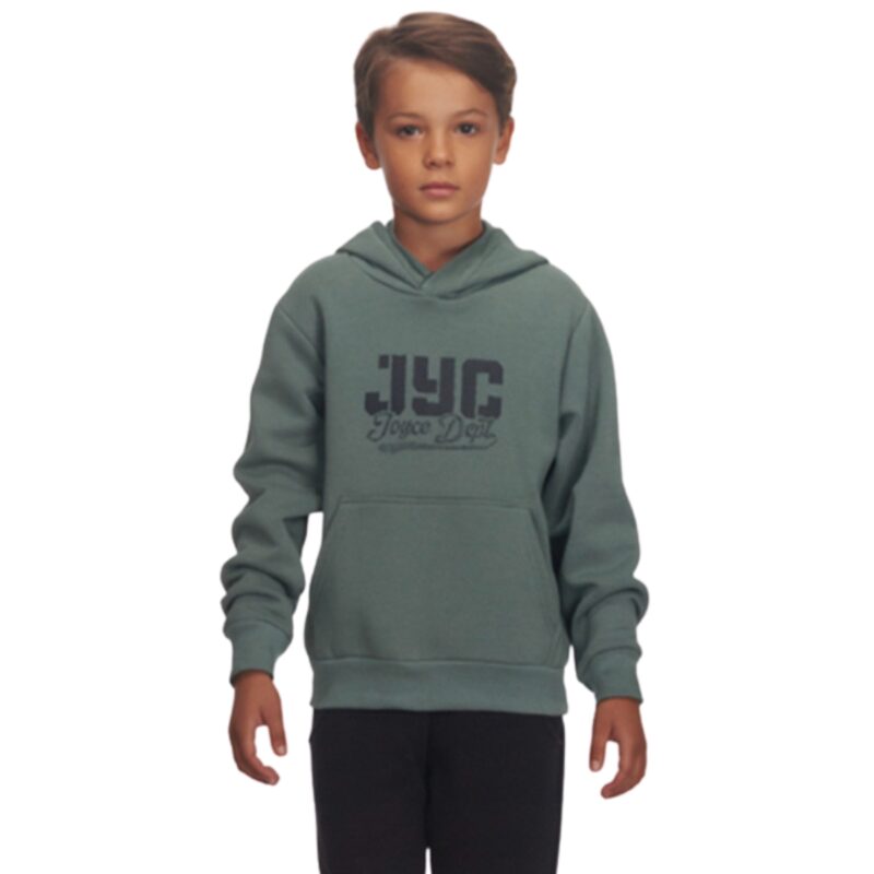 Joyce φούτερ για αγόρι με τσέπη μάρσιππος και λάστιχα στα μανίκια