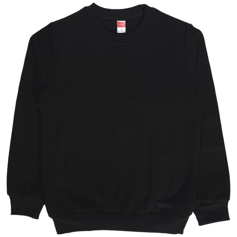 Joyce μαύρη μπλούζα πικέ κατάλληλη για άνοιξη και φθινόπωρο