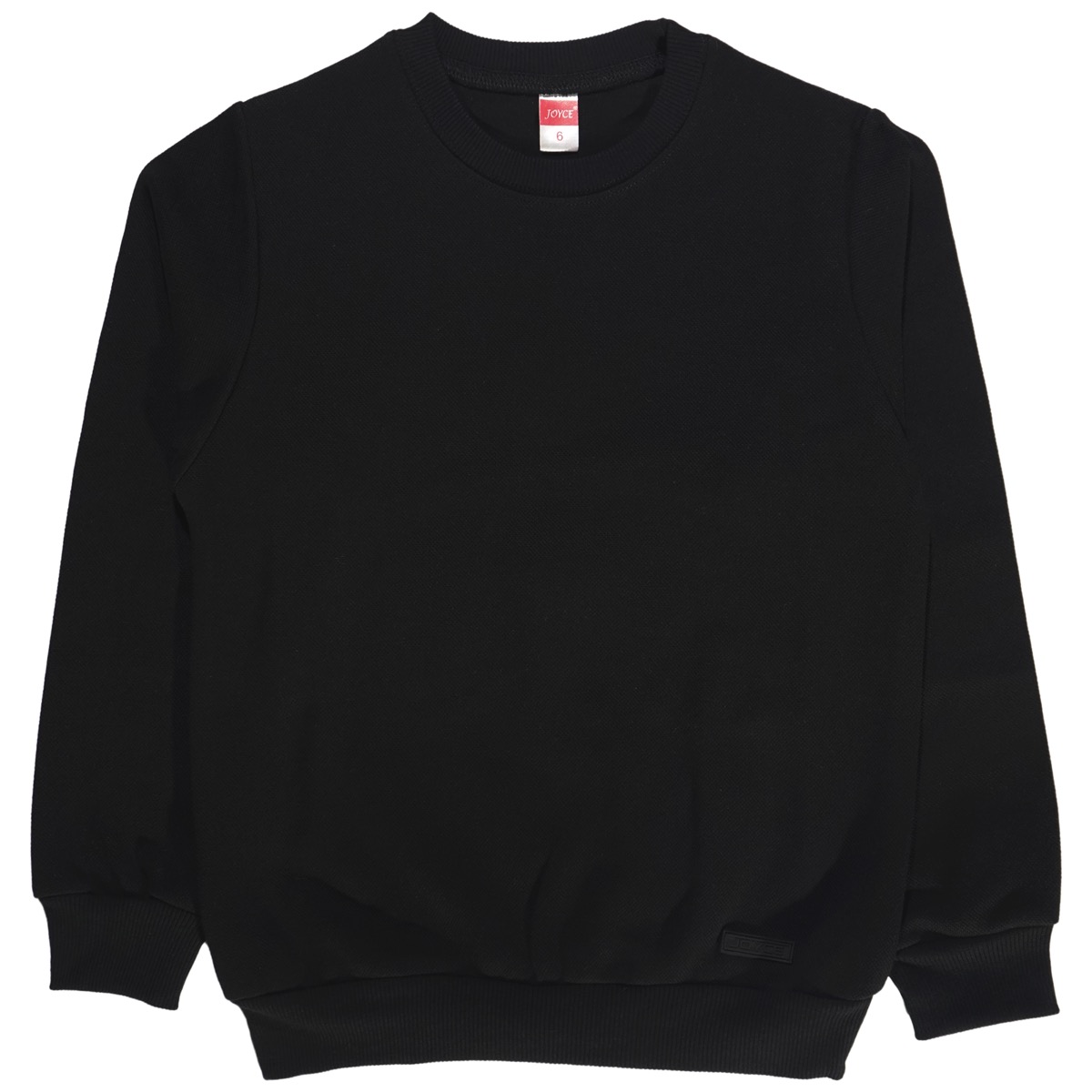 Joyce μαύρη μπλούζα πικέ κατάλληλη για άνοιξη και φθινόπωρο