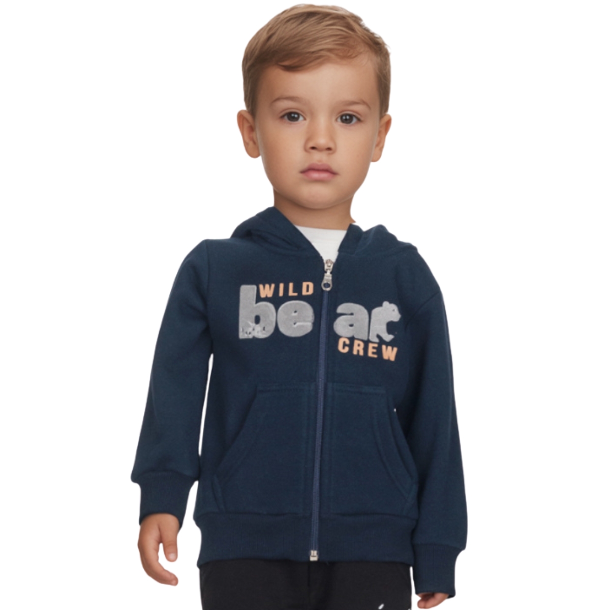 Ζακέτα Joyce με κουκούλα και χνούδι που συνδυάζεται με τζιν και φόρμες για αγόρια