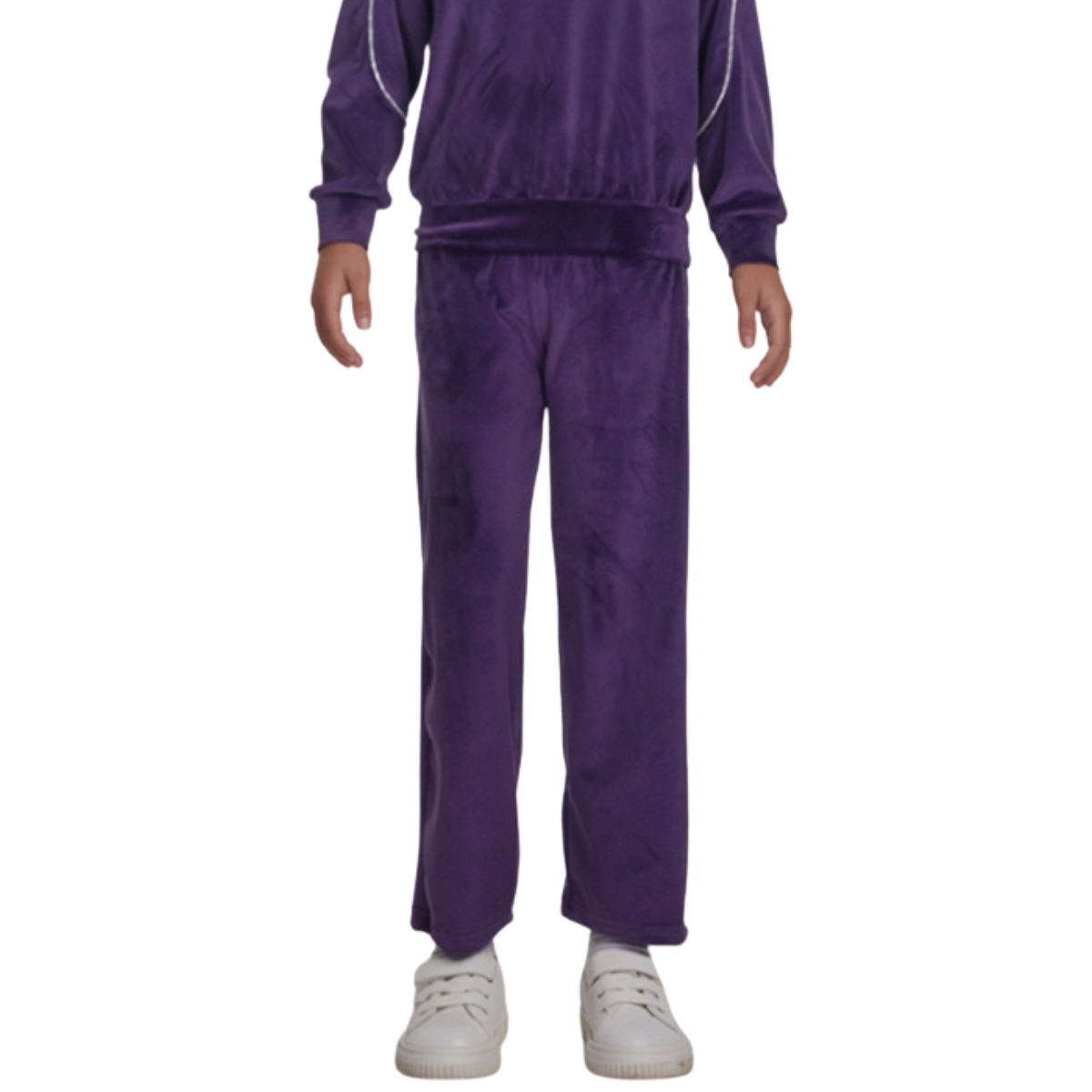 Joyce μοβ παντελόνι βελουτέ με λάστιχο για κορίτσι