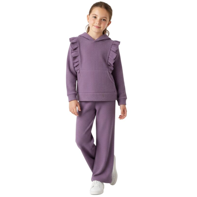 Εβίτα βελουτέ σετ και τσαντάκι «Soft Purple Charm»