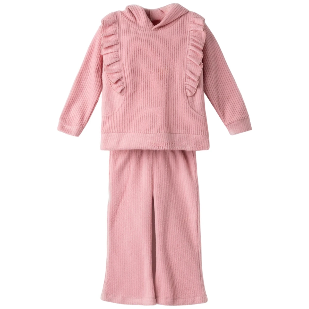 Εβίτα παιδικό βελουτέ σετ σε ροζ απόχρωση για κορίτσι