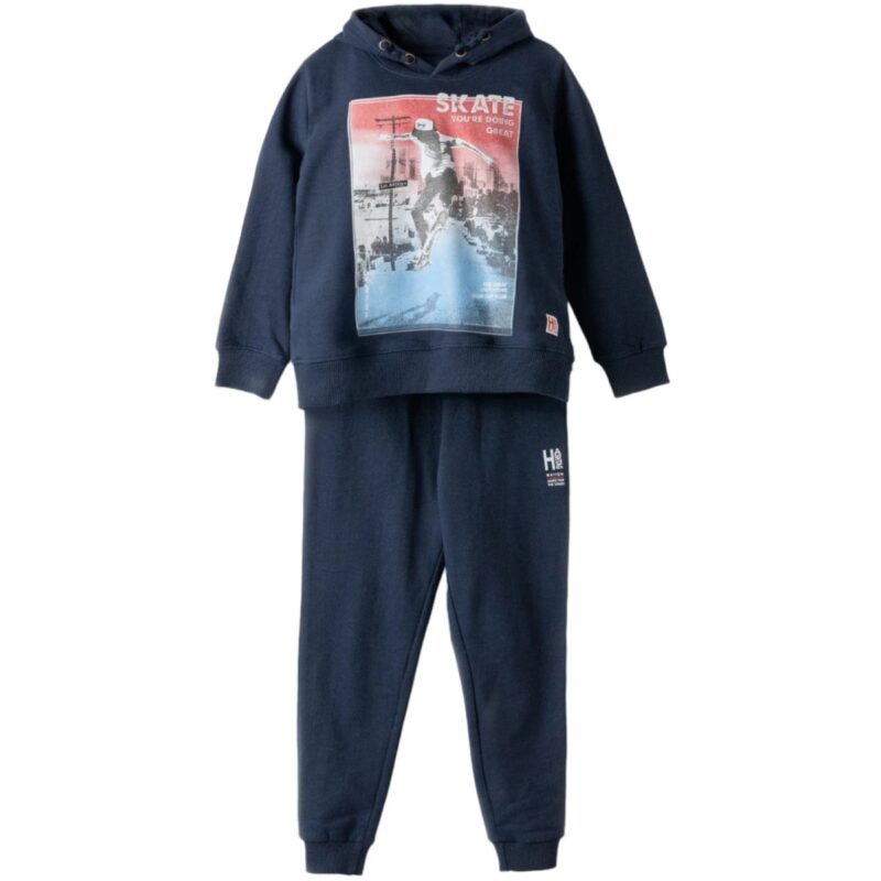 Hashtag μπλε σετ φόρμας Skate για αγόρια για σχολείο και παιχνίδι